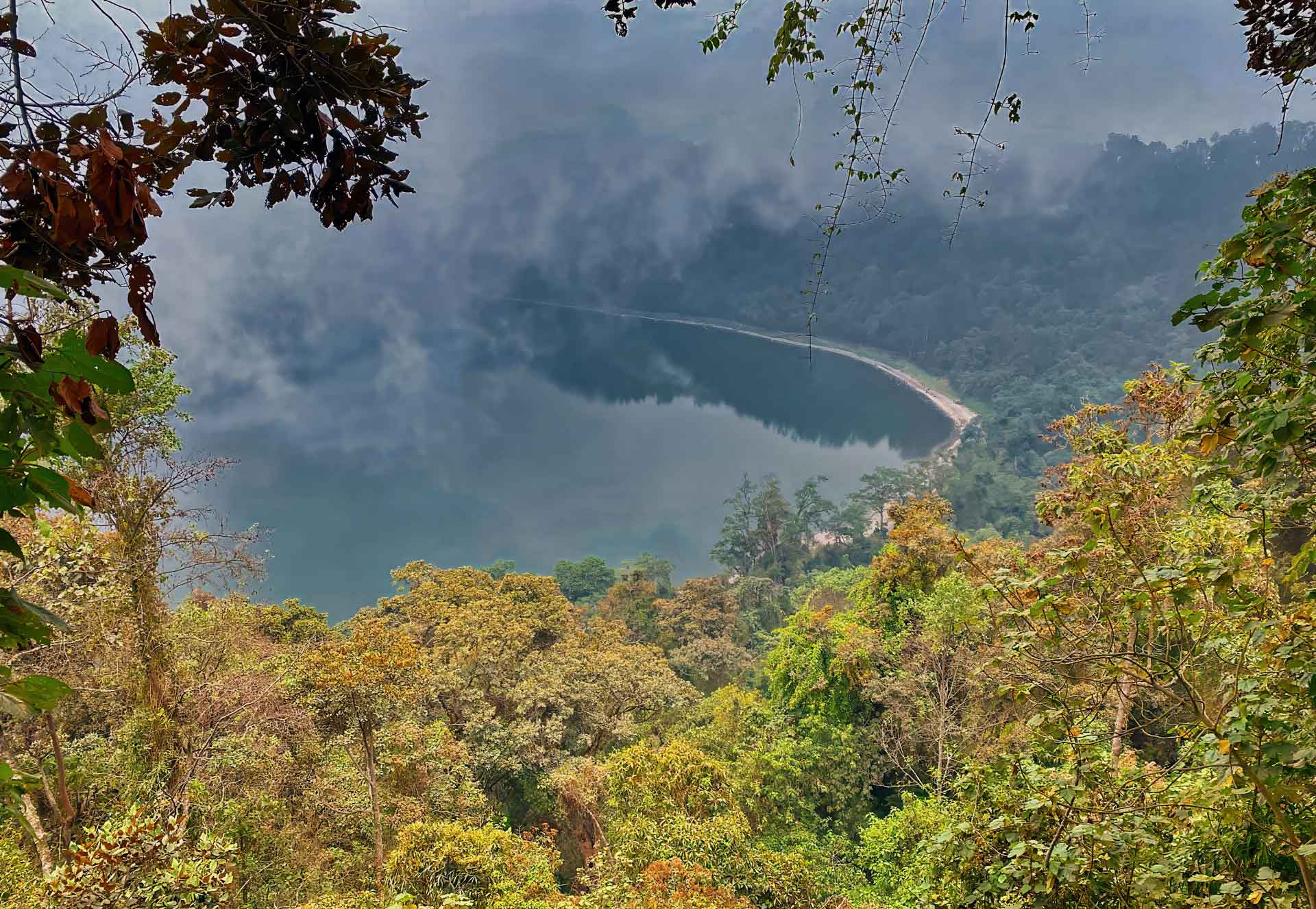 A phenomenal landscape of the Sacred Chicabal Lagoon as a part of the Guatemalan Adventures. 